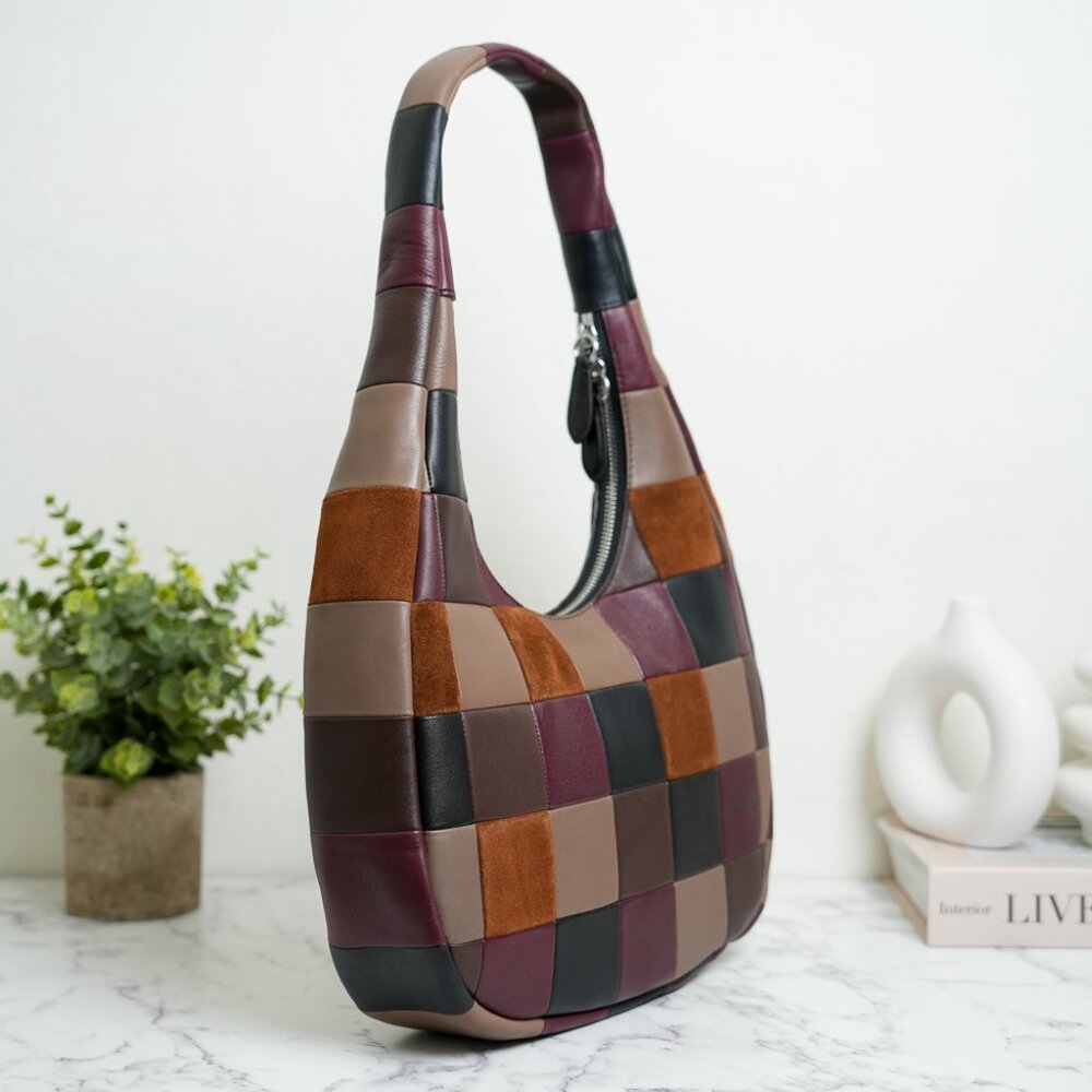 Coach Coachtopia CCX57 Alter/Ego Crescent Shoulder Bag In Suede & Leather *RARE* - Picture 6 of 15